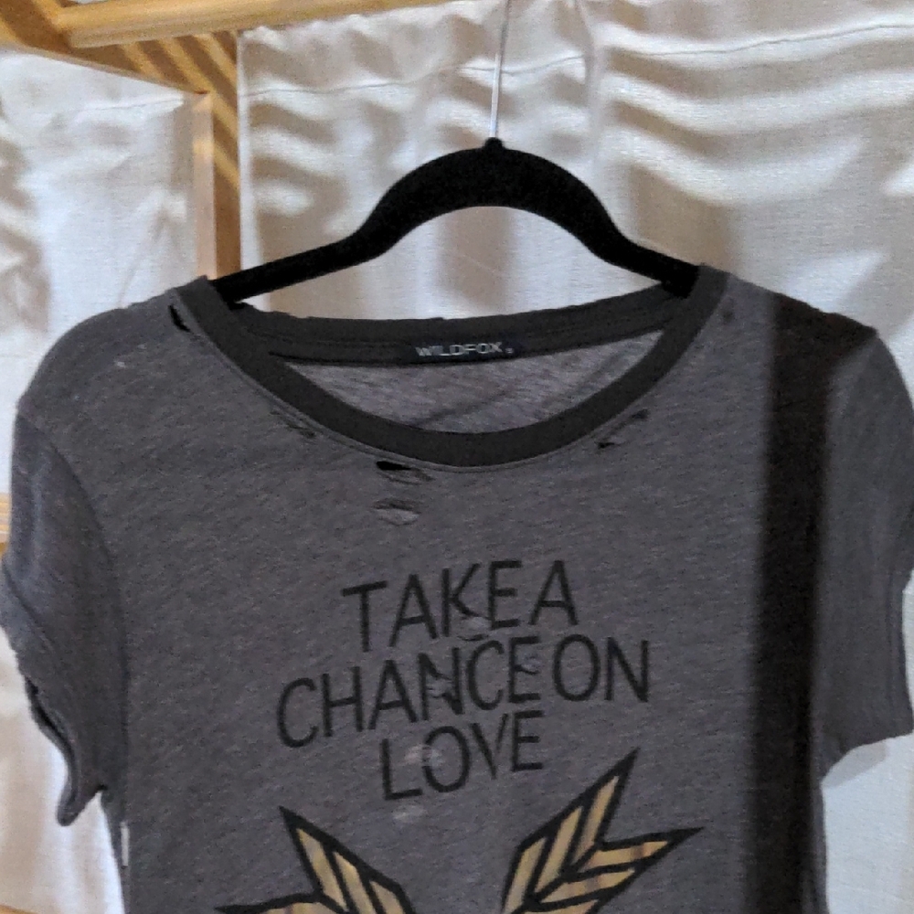 Wildfox Gray Graphic Tee